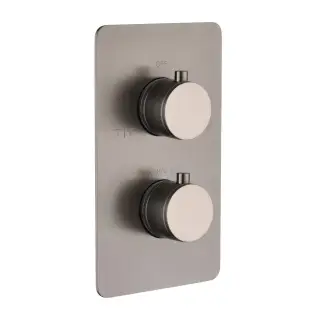 Boheme Cell Смеситель термостатический встраиваемый, 2 потребителя, с внут. частью, цвет: gun metall 134-2-GM