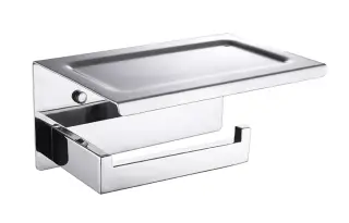 Boheme New Venturo Держатель туалетной бумаги с полочкой, подвесной, цвет: chrome 10311-CR