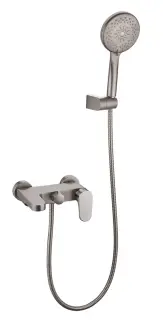 Boheme Spectre Смеситель для ванны с душевым комплектом: ручной душ, излив 19 см, цвет: nickel brush 453-NB