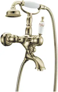 Boheme Provanse Ripresa Смеситель для ванны с душевым комплектом: излив 19,5 см, цвет: bronze 363