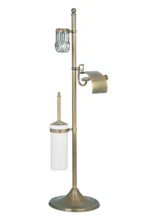 Boheme Medici Стойка напольная - ершик, держатель бумаги и освежителя воздуха, крючок, цвет: bronze 10613