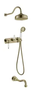 Boheme Medici Душевой комплект встраиваемый - смеситель, душ, 3 потребителя, цвет: bronze 308