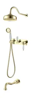 Boheme Tradizionale Oro Душевой комплект встраиваемый - смеситель, душ, 3 потреб., цвет: gold 288