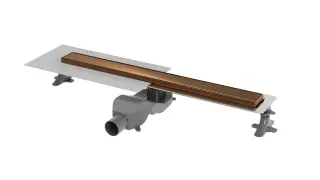 Boheme Premium Linear Трап линейный 60 см нерж. сталь, решетка с щелью для воды, цвет:brushed bronze 982-60-BRB