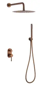 Boheme Uno Душевой комплект встраиваемый - смесит., без изл., верх. и руч. душ, цвет:brushed bronze 464-BRB