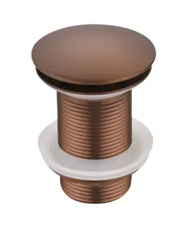 Boheme Донный клапан для раковины, автомат Click-Clack, без перелива, цвет: copper brushed 612-CB