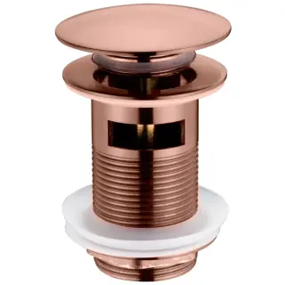 Boheme Донный клапан для раковины, Click-Clack, с переливом, цвет: brushed bronze 612/2-BRB