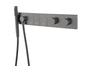 Boheme Zodiac Термостат для душа встраиваемый, на 3 потребителя, с внутрен. частью, цвет: gun metall 133-SYS-GM