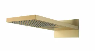 Boheme Fusion Верхний душ с каскадом 23х55 см, с 2 видами струи, цвет: matt gold 419-2-MG