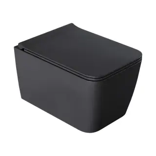Boheme Zen Унитаз подвесной безободковый 35х52 см, смыв каскадный, с сиденьем, цвет: antracite 967-SET-A