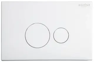 Boheme Кнопка смыва для инсталляции, 2 режима, пластик, цвет: white 668-W