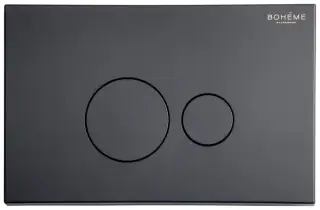 Boheme Кнопка смыва для инсталляции, 2 режима, пластик, цвет: black 668-B