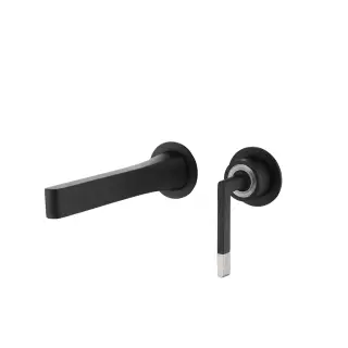 Boheme Duo Смеситель для раковины встраиваемый, с внутренней частью, излив 22,1 см, цвет: black 165-B