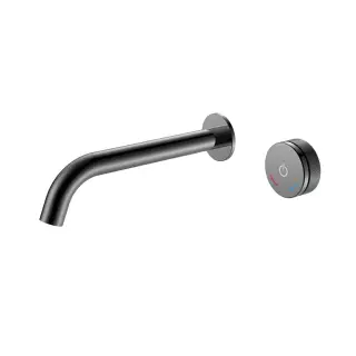 Boheme Tech Смеситель для раковины встраив., с внутр. частью, излив 20,1 см, цвет: shine gun metall 158/2-SGM