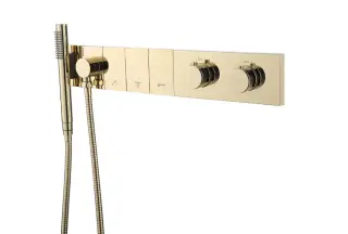 Boheme Zodiac Термостат для душа встраиваемый, на 3 потребителя, с внутренней частью, цвет: gold 133-SYS-G