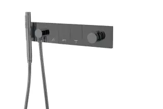 Boheme Zodiac Смеситель для душа встраиваемый, на 3 потреб., с внутр. частью, цвет: shine gun metall 132-SYS-SGM