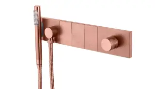 Boheme Zodiac Смеситель для душа встраиваемый, на 3 потреб., с внутр. частью, цвет: copper brushed 132-SYS-CB