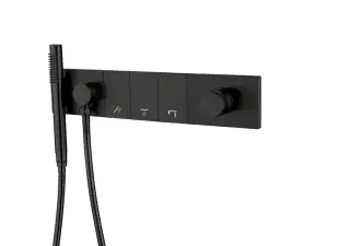 Boheme Zodiac Смеситель для душа встраиваемый, на 3 потребителя, с внутренней частью, цвет: black 132-SYS-B