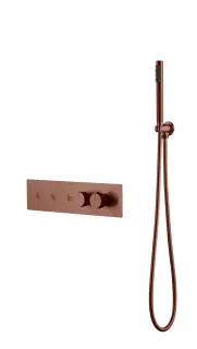 Boheme Fusion Термостат для душа встраиваемый, на 3 потреб., с внутр. частью, цвет: brushed bronze 131-SYS-BRB