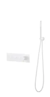 Boheme Fusion Смеситель для душа встраиваемый, на 3 потребителя, с внутрен. частью, цвет: matt white 130-SYS-MW