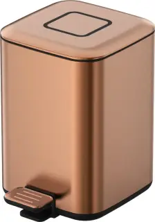 Boheme Мусорное ведро с педалью, нержавеющая сталь на 7 л, цвет: brushed bronze 10948-BRB