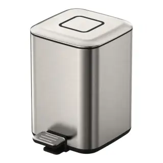Boheme Мусорное ведро с педалью, нержавеющая сталь на 7 л, цвет: nickel brush 10948-NB