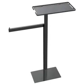 Boheme Стойка напольная с держателем туалетной бумаги и полотенцедержателем, цвет: shine gun metall 10952-SGM