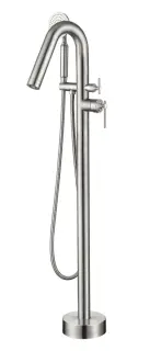 Boheme Eterna Смеситель напольный с душ. наб.: ручной душ, шланг, внутр. часть, цвет: nickel brush 179-NB