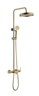 Boheme Eterna Душевая стойка: смеситель, излив, ручной и верхний душ, шланг 150 см, цвет: bronze 178-BR