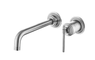 Boheme Eterna Смеситель для раковины встраив., с внутрен. частью, излив 18,7 см, цвет: nickel brush 175-NB