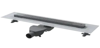 Boheme Трап линейный 80 см, с решеткой со щелью для воды и сифоном, цвет: gun metall 983-80-GM