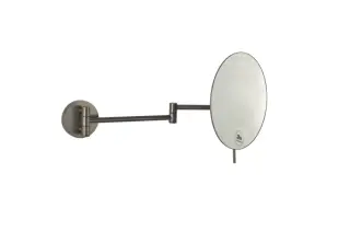 Boheme Косметическое зеркало подвесное, 3-х кратное увеличение, без подсветки, цвет: gun metall 508-GM