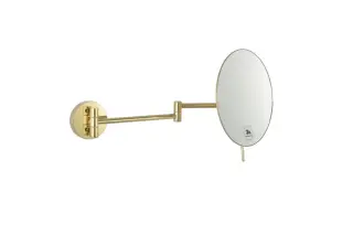 Boheme Косметическое зеркало подвесное, 3-х кратное увеличение, без подсветки, цвет: gold 508-G