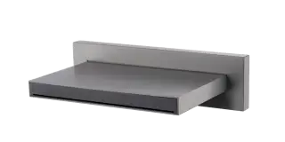 Boheme Zodiac Излив настенный каскадный 12,8 см, цвет: gun metall 625/2-GM