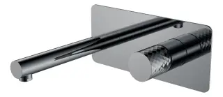 Boheme Stick Diamond Смеситель для раковины встраиваемый, с внутрен. частью, цвет: shine gun metall 125-SGM