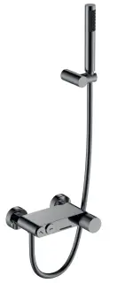 Boheme Stick Touch Смеситель для ванны с душевым комплектом: ручн. душ, шланг, цвет:shine gun metall 123-SGM.2