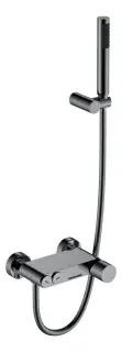 Boheme Stick Diamond Смеситель для ванны с душев. набором - ручн. душ, шланг, цвет: shine gun metall 123-SGM