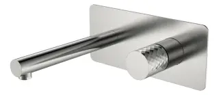 Boheme Stick Diamond Смеситель для раковины встраиваемый, излив, с внутр. частью, цвет: nickel brush 125-NB