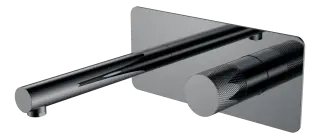 Boheme Stick Touch Смеситель для раковины встраиваемый, с внутрен. частью, цвет: shine gun metall 125-SGM.2