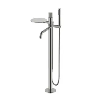 Boheme Stick Linea Смеситель напольный с душевым набором - ручн. душ, шланг, цвет: nickel brush 129-NB.3