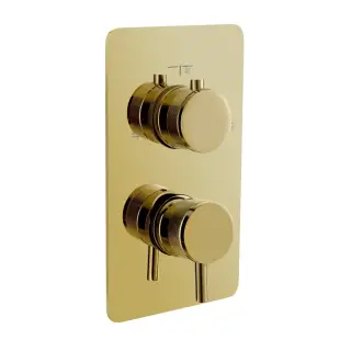 Boheme Cell Смеситель термостатический встраиваемый, 3 потребителя, с внутренней частью, цвет: gold 135-3-G