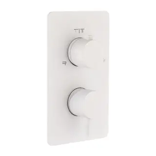 Boheme Cell Смеситель термостатический встраиваемый, 2 потребителя, с внут. частью, цвет: matt white 135-2-MW