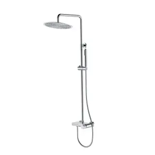 Boheme Stick Linea Душевая стойка: смеситель, ручн. душ 1 режим, верх. душ 30 см, цвет: chrome 128-CRCR.3