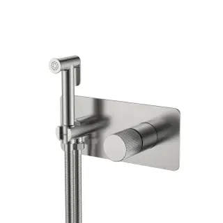 Boheme Stick Linea Гигиенический душ со смесителем и встраиваемой частью, цвет: nickel brush 127-NB.3