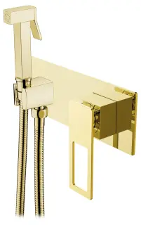 Boheme Q Гигиенический душ со смесителем и встраиваемой частью, цвет: gold 147-GG