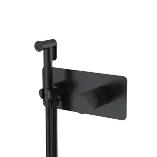 Boheme Stick Linea Гигиенический душ со смесителем и встраиваемой частью, цвет: black 127-BB.3