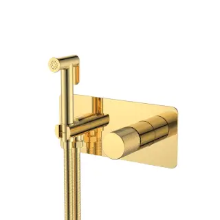 Boheme Stick Spirale Гигиенический душ со смесителем и встраиваемой частью, цвет: gold 127-GG.4