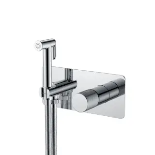 Boheme Stick Spirale Гигиенический душ со смесителем и встраиваемой частью, цвет: chrome 127-CRCR.4