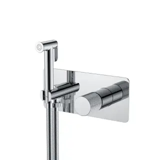 Boheme Stick Linea Гигиенический душ со смесителем и встраиваемой частью, цвет: chrome 127-CRCR.3