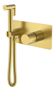 Boheme Stick Diamond Гигиенический душ со смесителем и встраив. частью, цвет: matt gold 127-MG